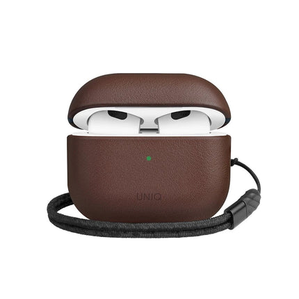 Airpods 3 (3.nesil) Terra Genuine Deri Kılıf - Kahverengi