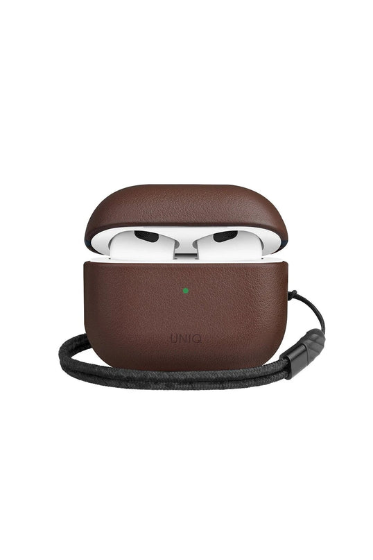 Airpods 3 (3.nesil) Terra Genuine Deri Kılıf - Kahverengi