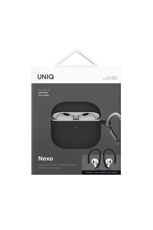 Airpods 4 (4.nesil)/Airpods 5 (5.Nesil) Nexo Silikon Kılıf - Siyah 7