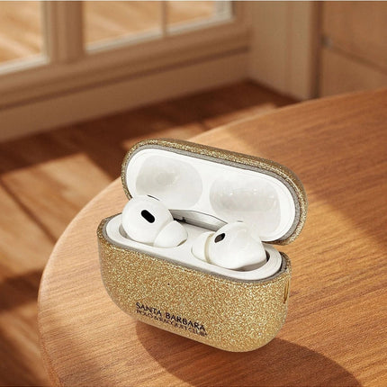 Airpods Pro 2 (2.nesil) Aurora Simli Kılıf - Gold 2