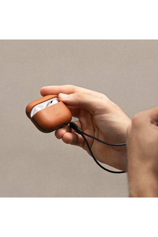 Airpods Pro 2 (2.nesil) Terra Genuine Deri Kılıf - Lacivert 5