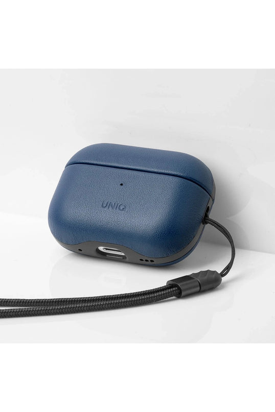 Airpods Pro 2 (2.nesil) Terra Genuine Deri Kılıf - Lacivert 2