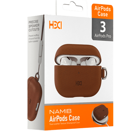 Airpods Pro 3 (3.nesil) HAP-01 Namib Magsafe Şarj Destekli Kılıf - Kahverengi 4