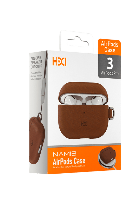 Airpods Pro 3 (3.nesil) HAP-01 Namib Magsafe Şarj Destekli Kılıf - Kahverengi 4