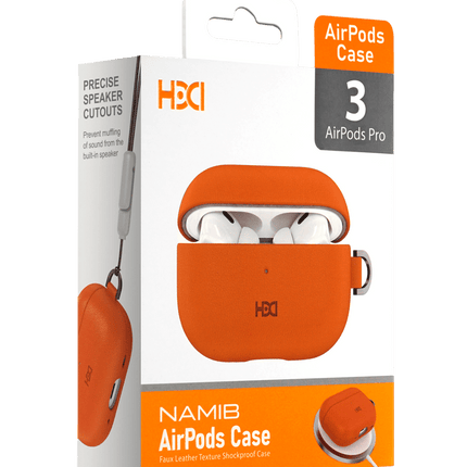 Airpods Pro 3 (3.nesil) HAP-01 Namib Magsafe Şarj Destekli Kılıf - Turuncu 4