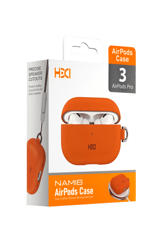 Airpods Pro 3 (3.nesil) HAP-01 Namib Magsafe Şarj Destekli Kılıf - Turuncu 4