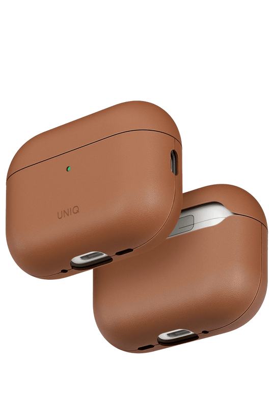 Airpods Pro 3 (3.nesil) Lyden Vex Deri Kılıf - Karamel