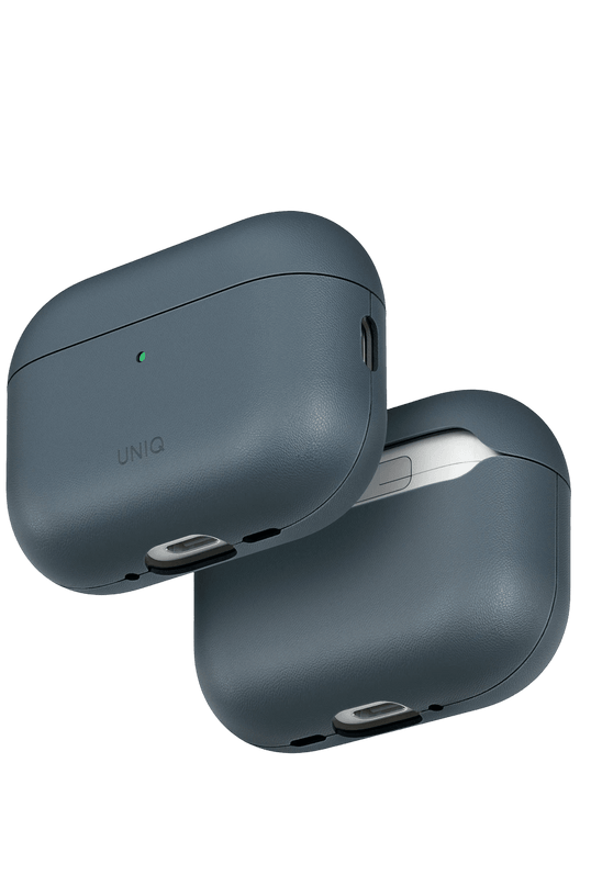 Airpods Pro 3 (3.nesil) Lyden Vex Deri Kılıf - Mavi