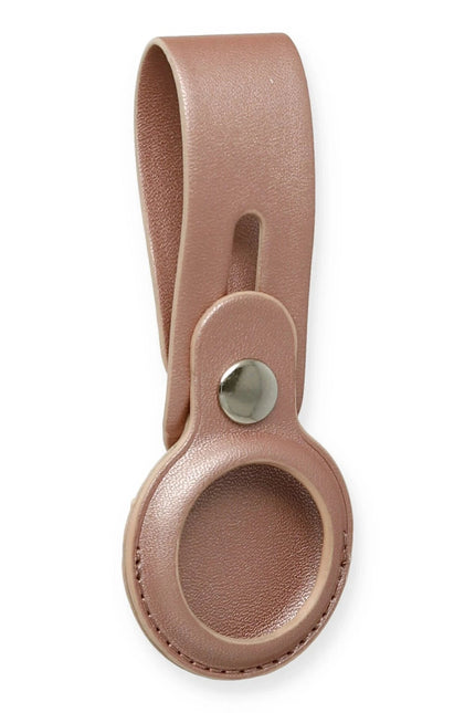Airtag Askılı Deri Kılıf - Rose Gold