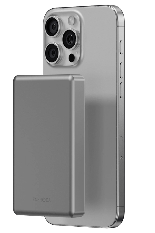 AluPac 10K 10.000 mAh 20W Type-C ve 15W Kablosuz Şarj Çıkışlı PD Hızlı Şarj Magsafe Powerbank - Natural Grey 2