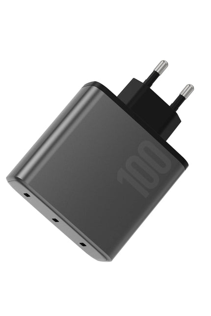 AmpCharge GaN100 2 Adet 100W Type-C ve 1 Adet 35W Type-C Çıkışlı Hızlı Şarj Aleti