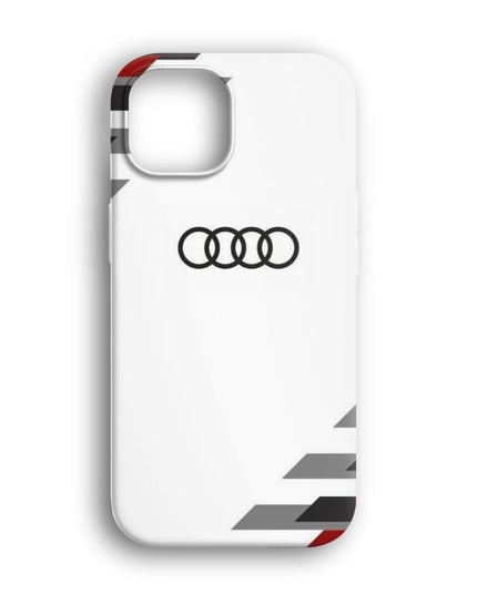 Audi Beyaz Telefon Kılıfı