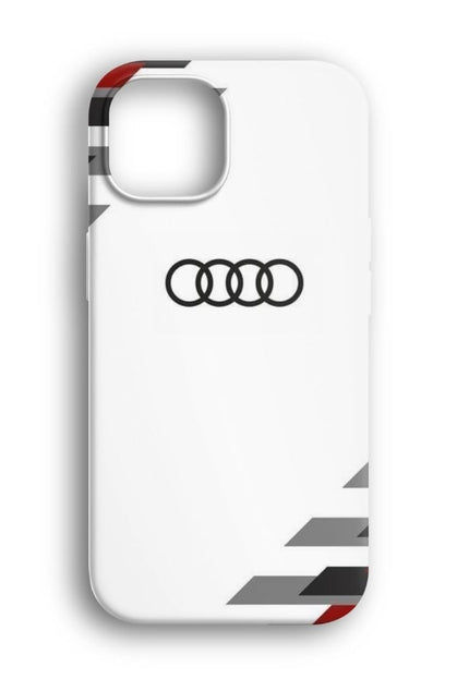 Audi Beyaz Telefon Kılıfı