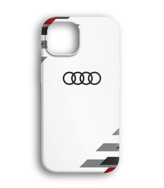 Audi Beyaz Telefon Kılıfı