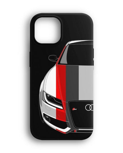 Audi Red White Telefon Kılıfı