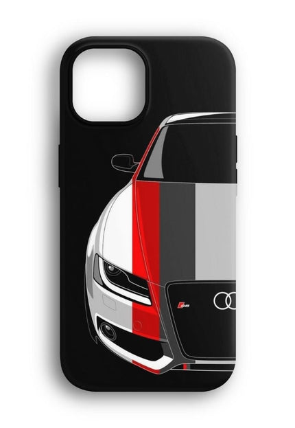 iphone audi red white telefon kilifi