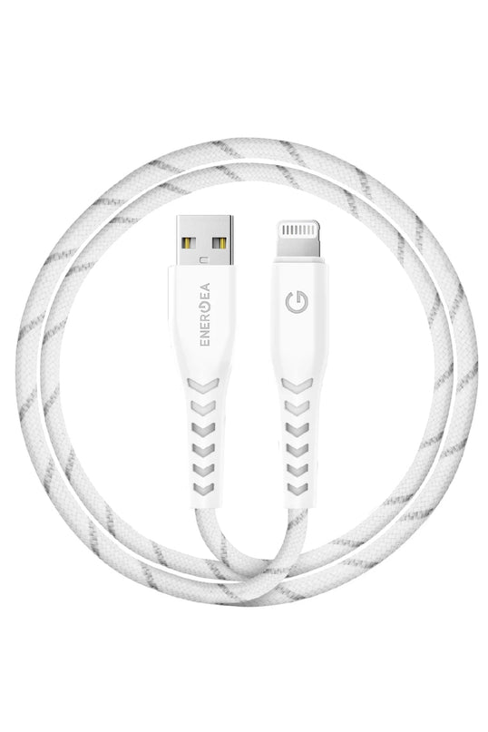 C89 NyloFlex 1.5M 3A USB to Lightning Hızlı Şarj Kablo - Beyaz
