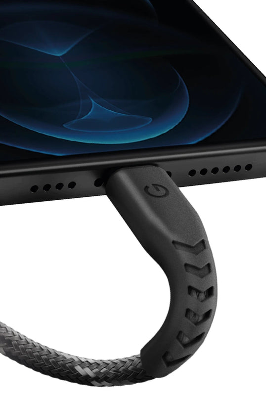 C89 NyloFlex 1.5M 3A USB to Lightning Hızlı Şarj Kablo - Siyah 4