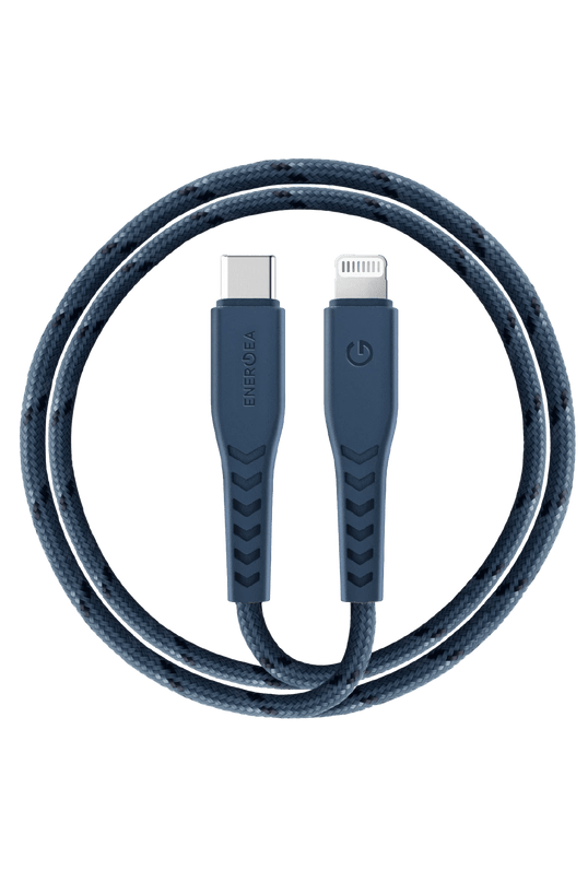 C94 NyloFlex 1.5M 100W Type-C to Lightning PD Hızlı Şarj Kablo - Lacivert