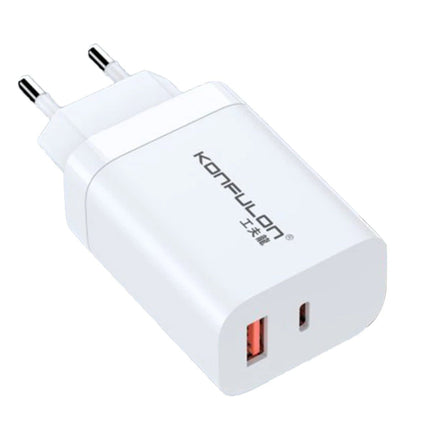 C99Q 65W PD Destekli Type-C ve USB Çift Çıkışlı Hızlı Şarj Adaptörü 2