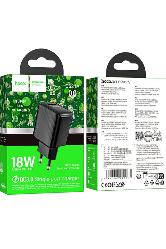 CS21A Rich 18W USB 3.0 QC Çıkışlı Hızlı Şarj Aleti 6