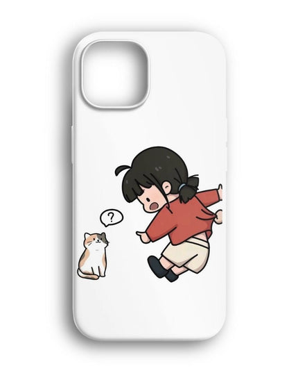 iphone cute couple illustration telefon kılıfı
