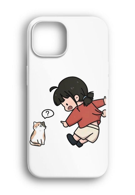iphone cute couple illustration telefon kılıfı
