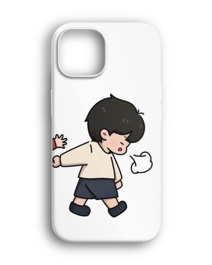 iphone cute couple illustration telefon kılıfı
