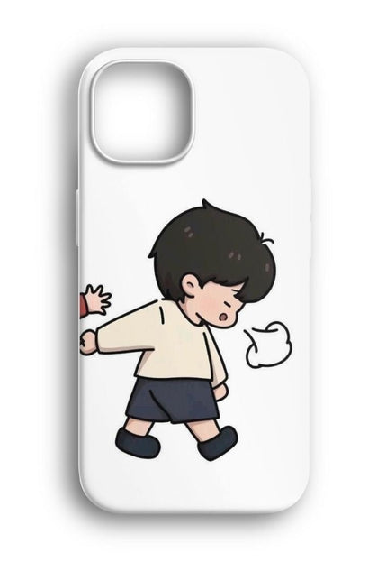 iphone cute couple illustration telefon kılıfı

