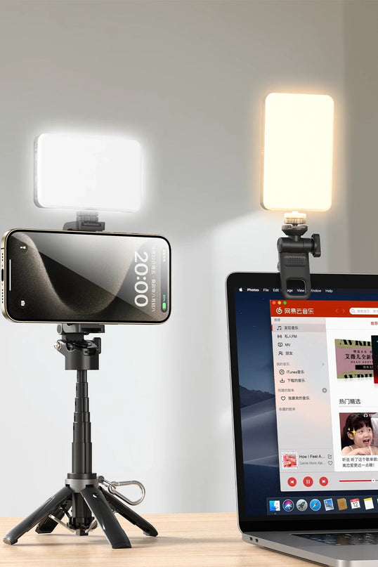 DH12 Ultra İnce Mini Tripodlu 120 Adet Ledli Yayın Işığı 3