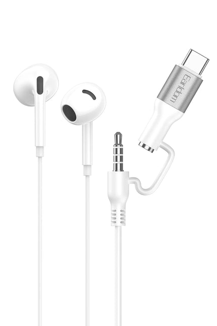 E76 Type-C ve 3.5mm Kablolu Kulaklık