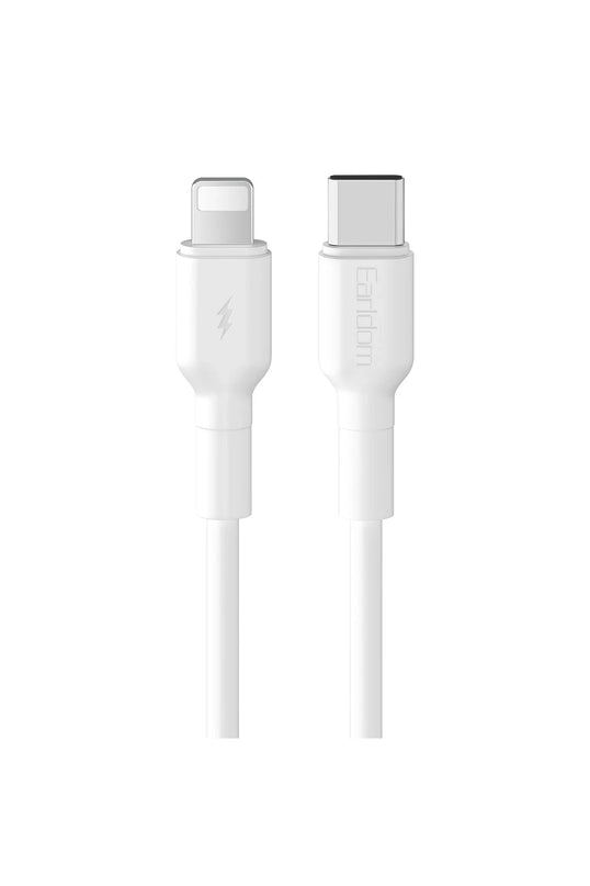 EC-198CL 1M 30W Type-C to Lightning PD Hızlı Şarj Kablosu - Beyaz