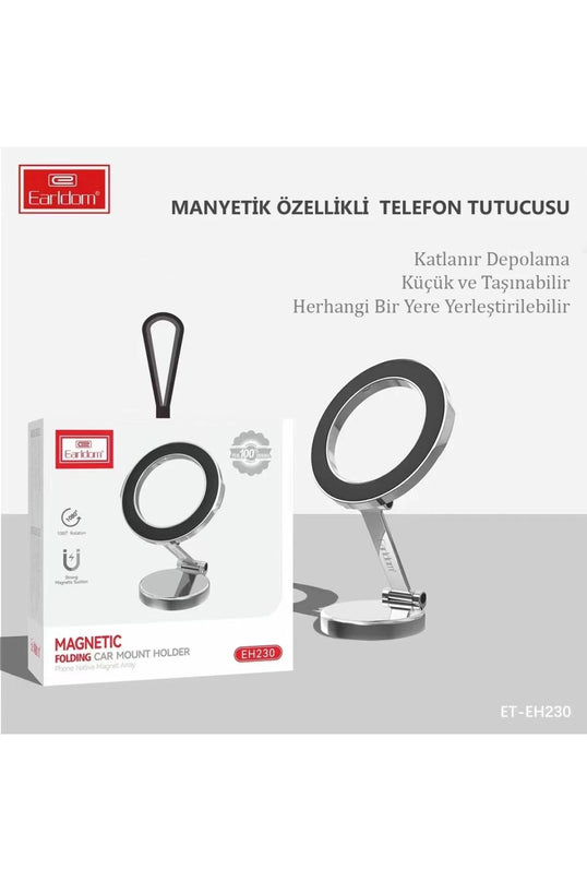 EH230 360 Derece Ayarlanabilen Yapışkanlı Manyetik Magsafe Araç Tutucu 7