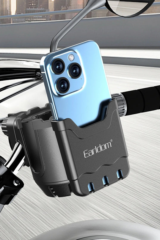 EH293 Motosiklet İçin Ayarlanabilir 2in1 Telefon ve Şişe Tutucu 6