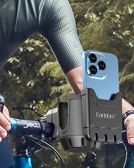 EH293 Motosiklet İçin Ayarlanabilir 2in1 Telefon ve Şişe Tutucu 5
