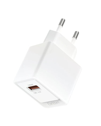 EU45 18W USB QC 3.0 Çıkışlı ve USB to Lightning Kablolu PD Hızlı Şarj Cihazı