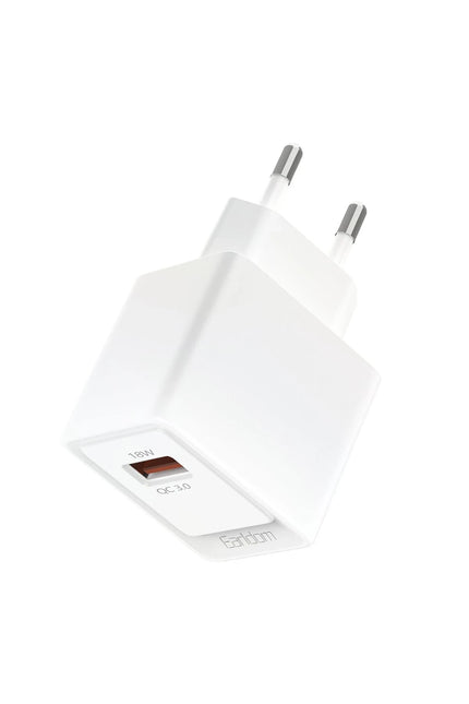 EU45 18W USB QC 3.0 Çıkışlı ve USB to Lightning Kablolu PD Hızlı Şarj Cihazı