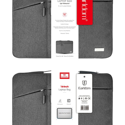 LB01 Duke Katyonik Kumaş 16 inç Laptop Çantası 4