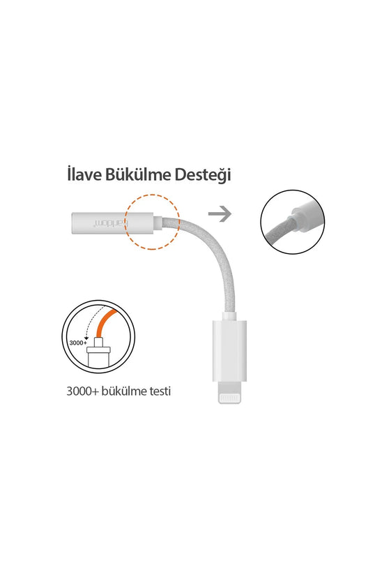 OT68 Tak Çalıştır Lightning to Aux Dönüştürücü 3