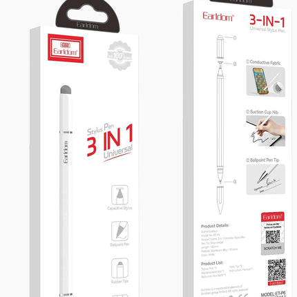 P6 3in1 Universal Dokunmatik Stylus Kalem 7