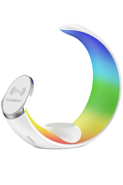WC55 4in1 15W Telefon Saat ve Airpods İçin RGB Kablosuz Şarj Standı