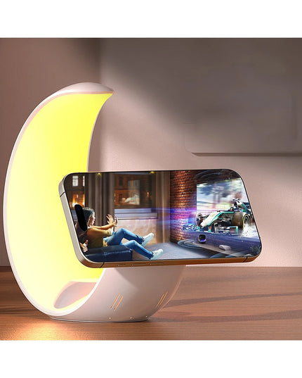 WC55 4in1 15W Telefon Saat ve Airpods İçin RGB Kablosuz Şarj Standı 4