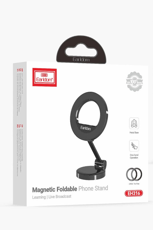 EH316 Ayarlanabilir Katlanabilir 360 Dönen Manyetik Metal Telefon Tutucu 7