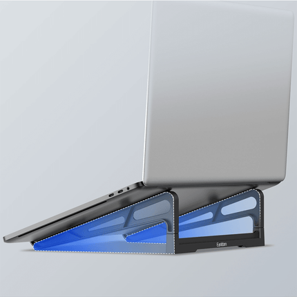 EH374 Katlanabilir Metal Laptop Standı -Siyah 4