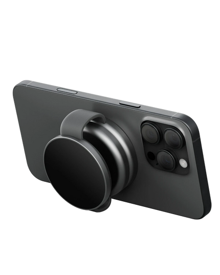AluMag Trio 3in1 Katlanabilir Qi2 Destekli 15W Telefon Saat Airpods Masaüstü Hızlı Şarj Standı - Siyah 3