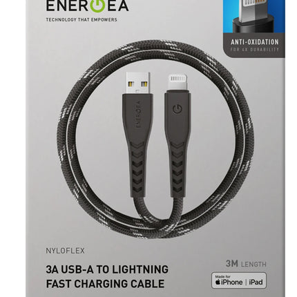 C89 NyloFlex 3M 3A USB to Lightning Hızlı Şarj Kablo 5