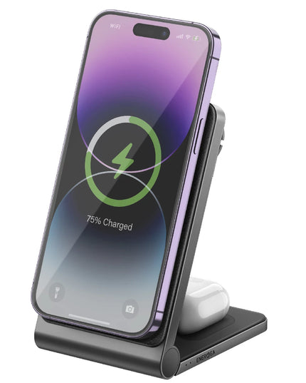 MagTrio 3in1 Katlanabilir 15W Telefon Saat Airpods Masaüstü Hızlı Şarj Standı 3