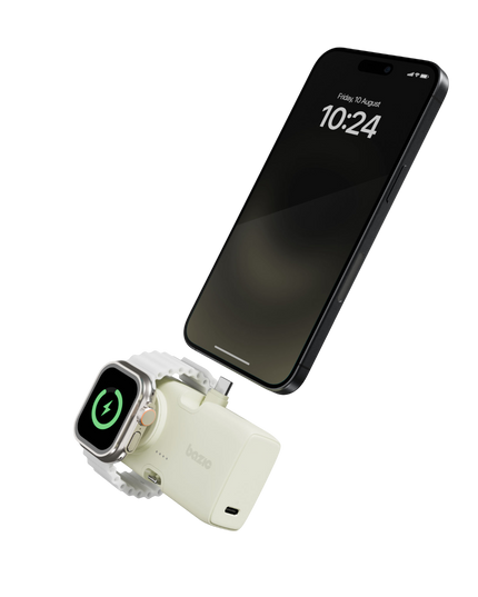 x Bazic GoPower Koda 5000mAh 3in1 Lightning ve Apple Watch Destekli Katlanabilir Powerbank - Yeşil 2