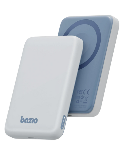 X Bazic GoPower Snap 5K 3in1 5.000 mAh 20W PD Kablolu ve 15W Kablosuz Hızlı Şarj Magsafe Powerbank - Beyaz