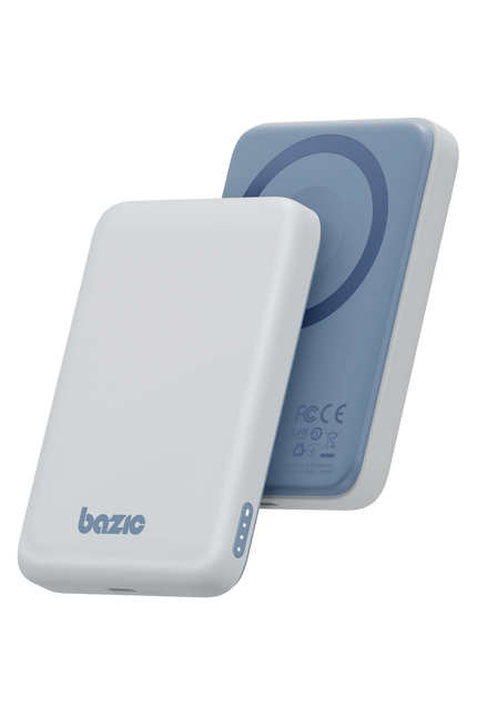 X Bazic GoPower Snap 5K 3in1 5.000 mAh 20W PD Kablolu ve 15W Kablosuz Hızlı Şarj Magsafe Powerbank - Beyaz